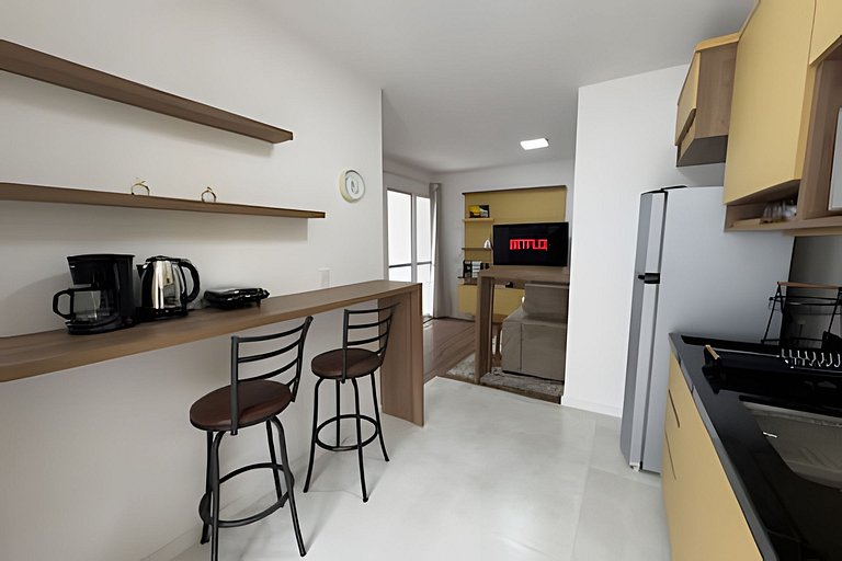 #apê802 - Cinema na sala c/ vaga! LZN Hospedagens